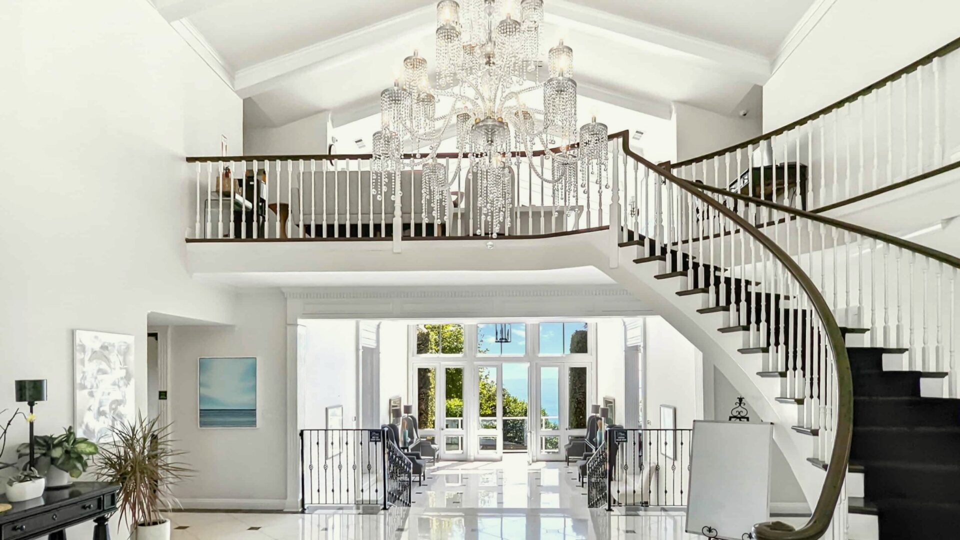 Entry hall at Avalon Malibu treatment residence