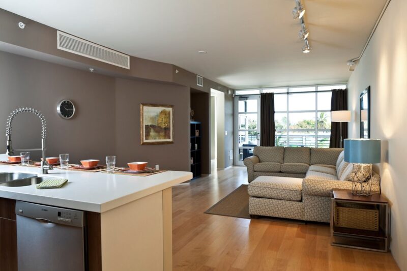 Condominium living room at Hazelden Betty Ford in Naples, Florida