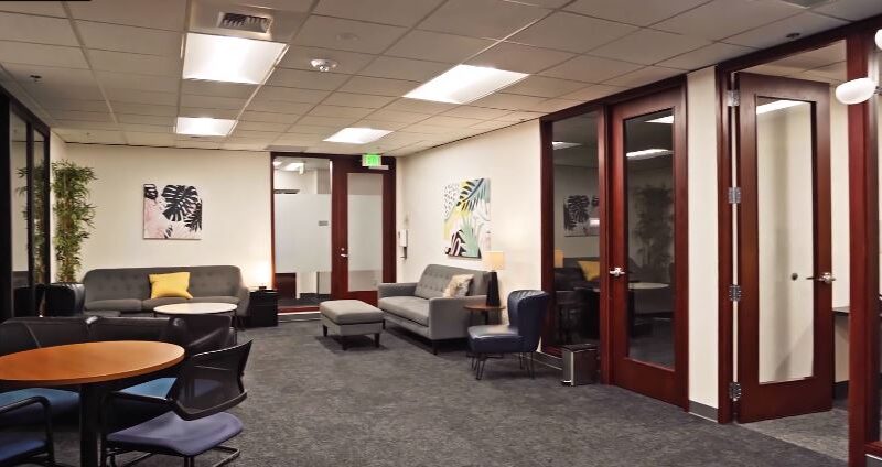 Lobby at THIRA Health in Bellevue, Washington