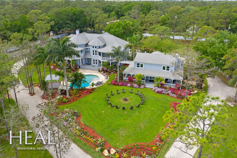 Aerial view of HEAL Behavioral Health in West Palm Beach, Florida
