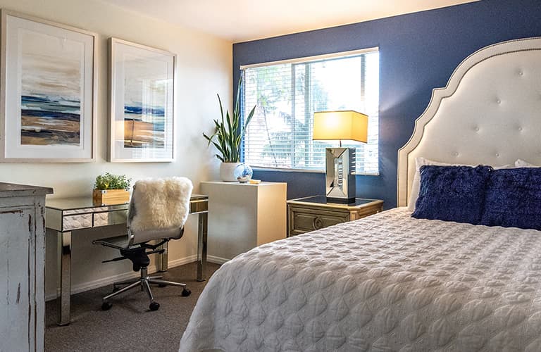 Private bedroom at Passages Ventura in Port Hueneme, California