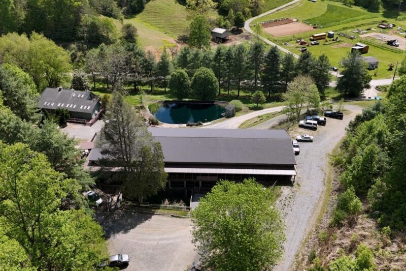 Aerial view of the Asheville Recovery Center campus in North Carolina