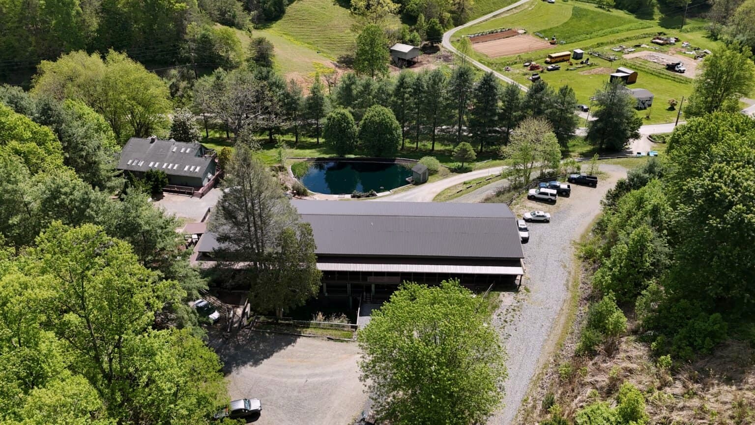 Aerial view of the Asheville Recovery Center campus in North Carolina