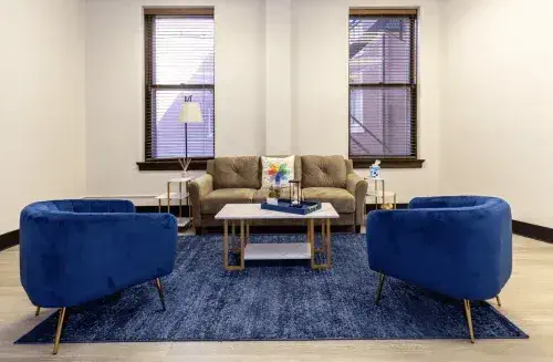 Client lounge at Arista Recovery's Paola residential campus