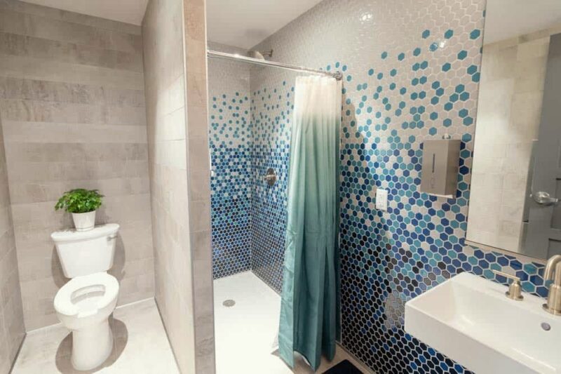 Private bathroom at CuraWest in Denver