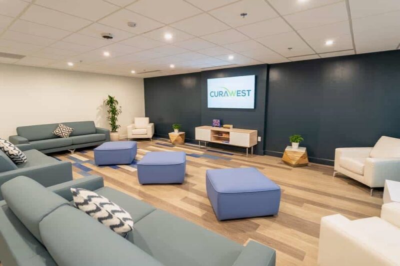 Client lounge at CuraWest in Denver