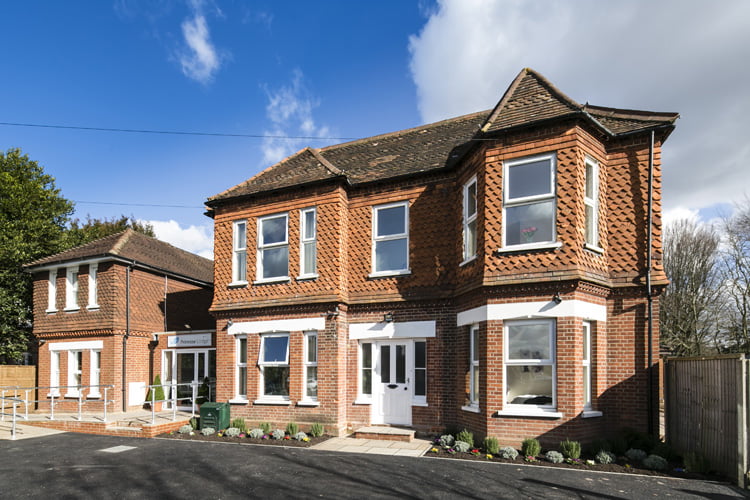 Front exterior of UKAT’s Primrose Lodge treatment centre