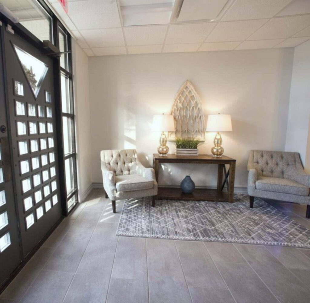 Lobby at Alsana's Birmingham eating disorder treatment center