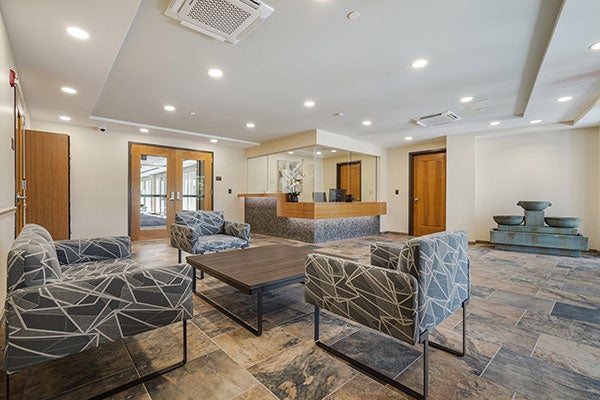 Interior of an AtlantiCare Addiction Services residential treatment facility
