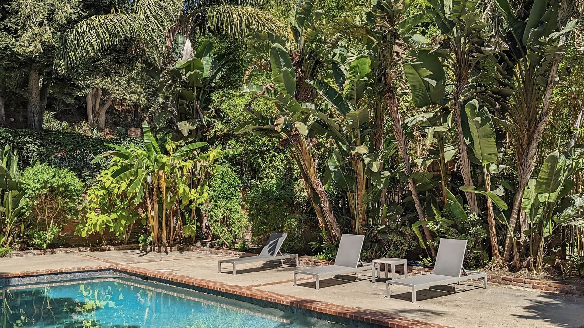 Private pool at the Villa at Avalon Malibu