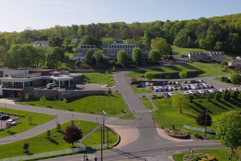 Aerial view of Caron's Pennsylvania treatment campus