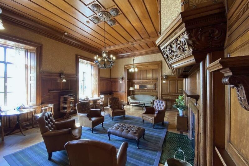 Quiet room at Castle Craig residential rehabilitation center in Scotland