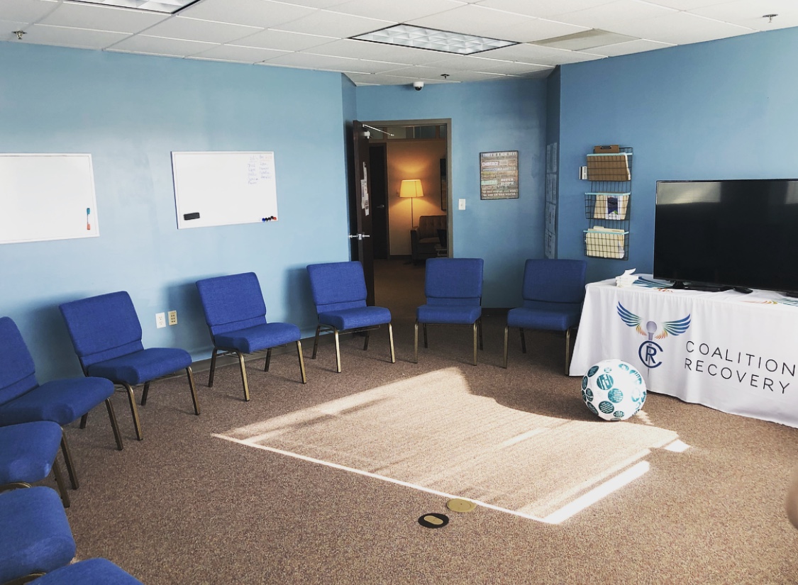 Group room at Coalition Recovery’s Tampa treatment facility