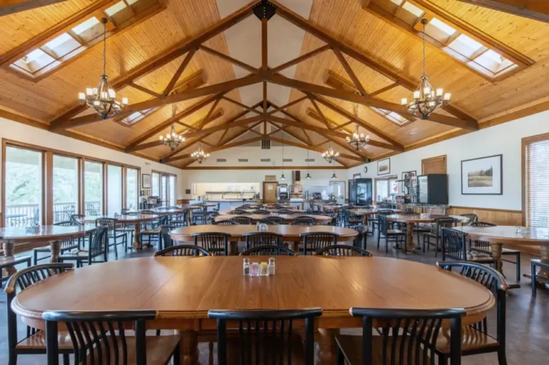 Dining hall at Cumberland Heights' River Road campus in Nashville