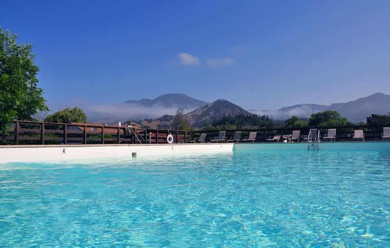 Swimming pool at Duffy's Napa Valley Rehab in Calistoga