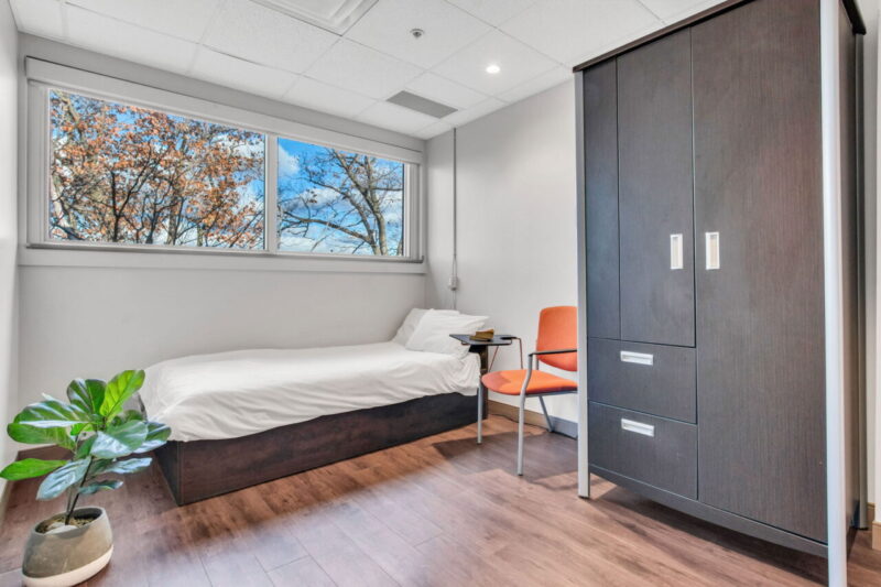 Patient bedroom at EHN Bellwood Toronto