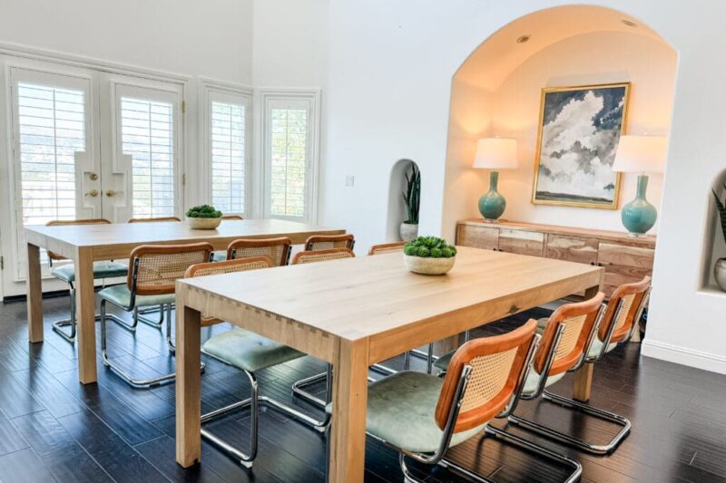 Dining room at Embark Behavioral Health’s San Martin residential campus in California