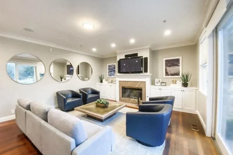 Living room at Embark Behavioral Health’s San Martin residential campus in California