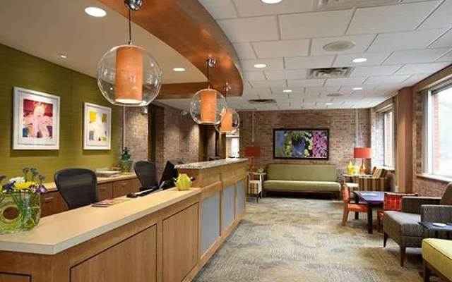 Reception area at The Emily Program's Anna Westin House for Adolescents and Young Adults in St. Paul