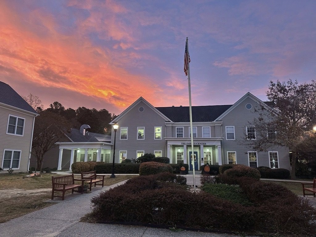 Main building at the Farley Center residential campus in Williamsburg, Virginia