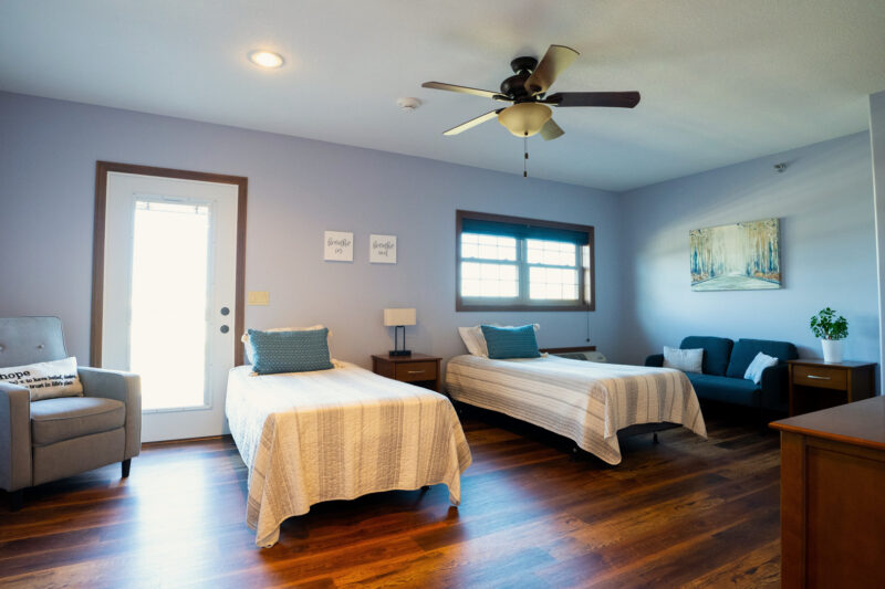 Semi-private bedroom at Findlay Recovery Center in Findlay, Ohio