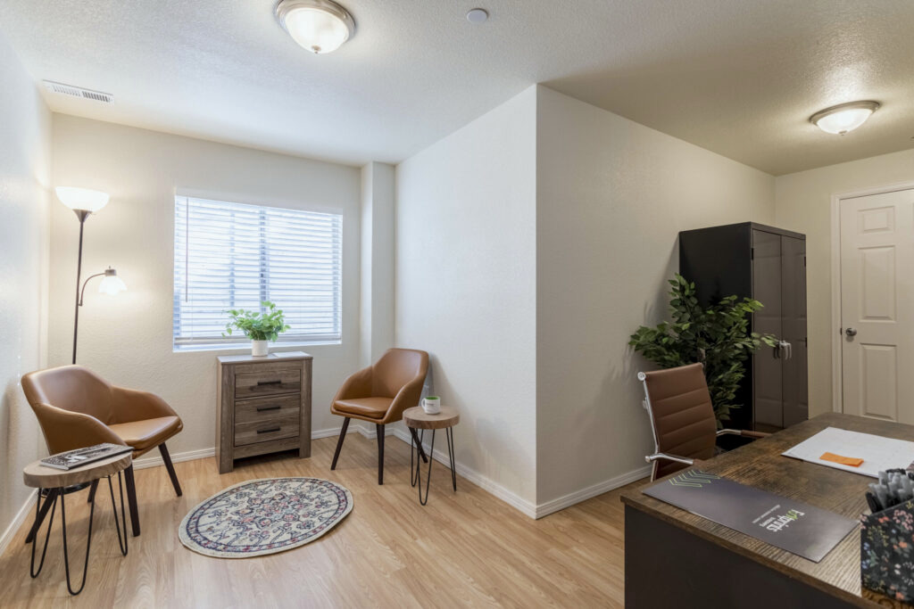 Counselling office at Footprints to Recovery's Aurora, Colorado facility