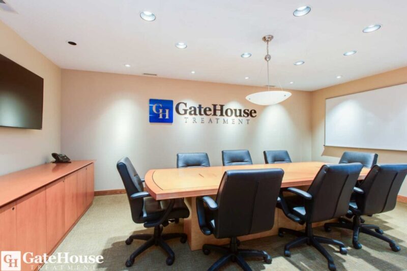 Conference room at GateHouse Treatment's Nashua facility