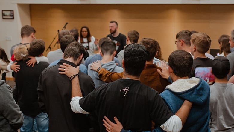 Good Landing Recovery participants gather for a faith-based group session in Georgia