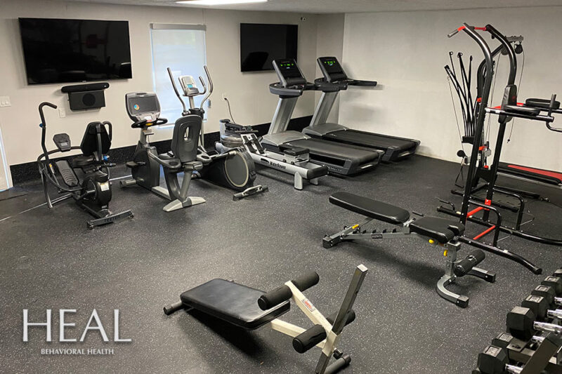 Gym at HEAL Behavioral Health in West Palm Beach, Florida