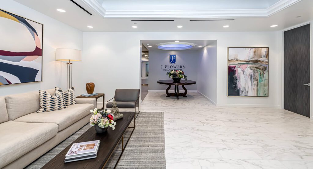 Consultation room at J. Flowers Health Institute in Houston