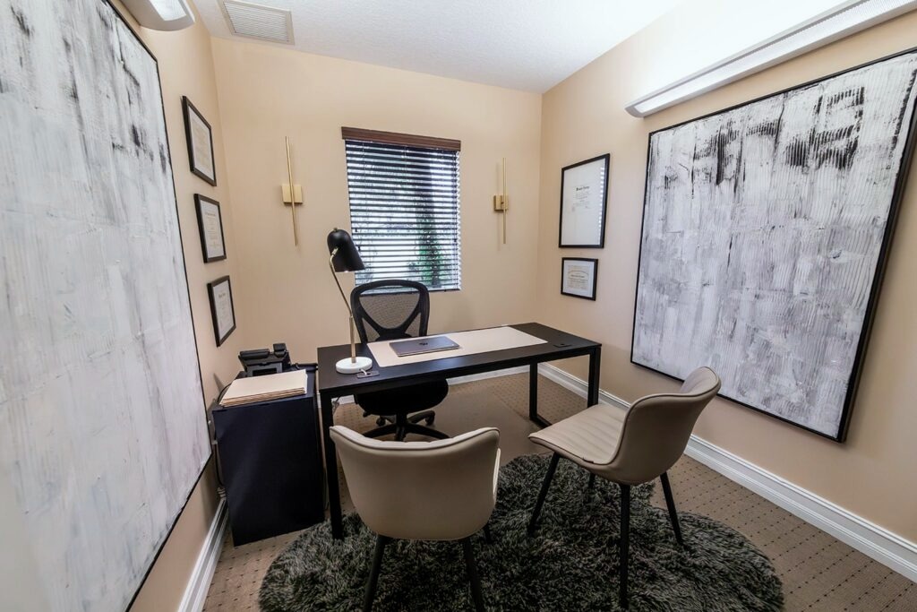 Counselling office at Lifeskills Deerfield Beach residential treatment campus