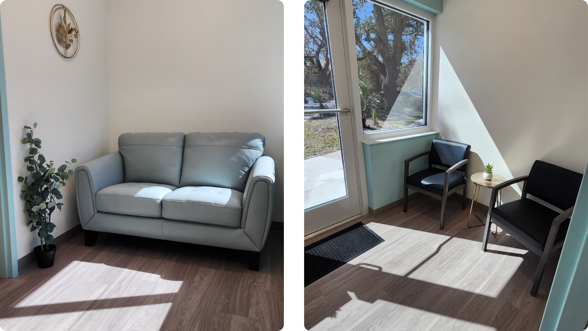 Reception seating inside a Lightshare Behavioral Wellness and Recovery facility