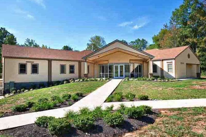 Mirror Lake Recovery Center campus building in Burns, Tennessee