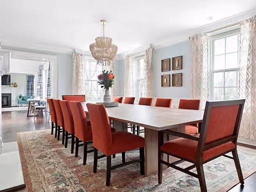 Dining room at Monte Nido Glen Cove residential eating disorder program