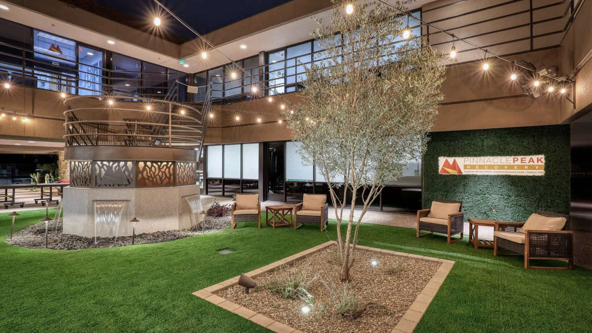 Courtyard at Pinnacle Peak Recovery's residential facility in Scottsdale