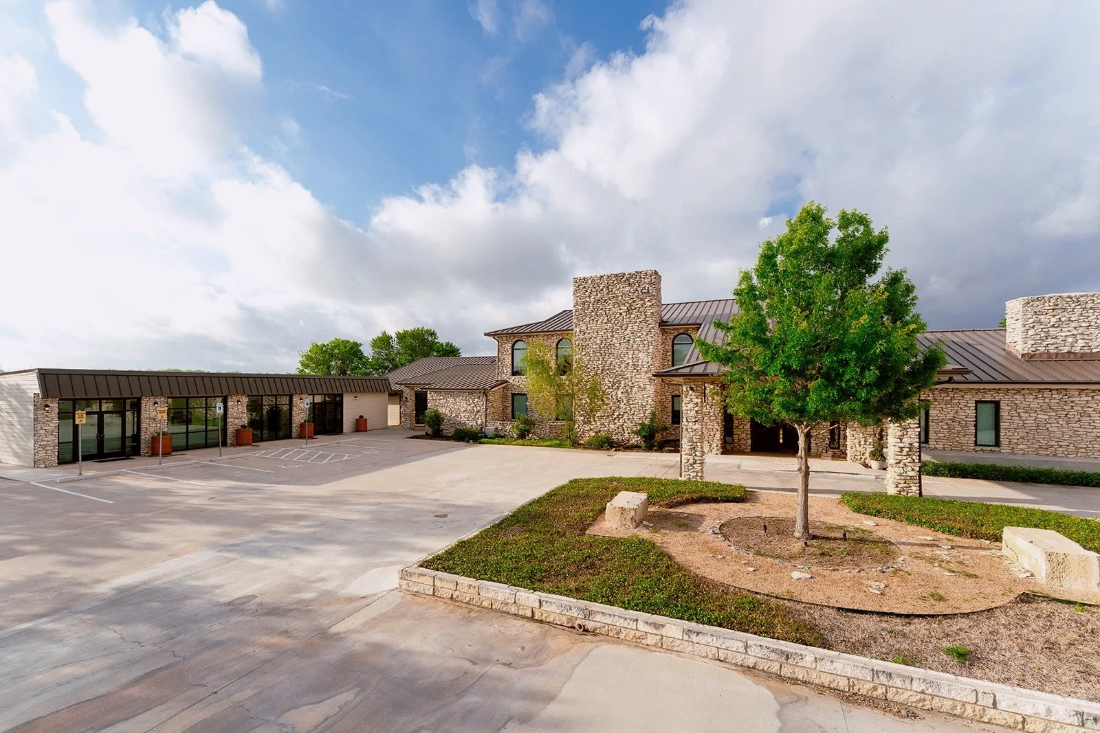 Main house at Plum Creek Recovery Ranch in Lockhart, Texas