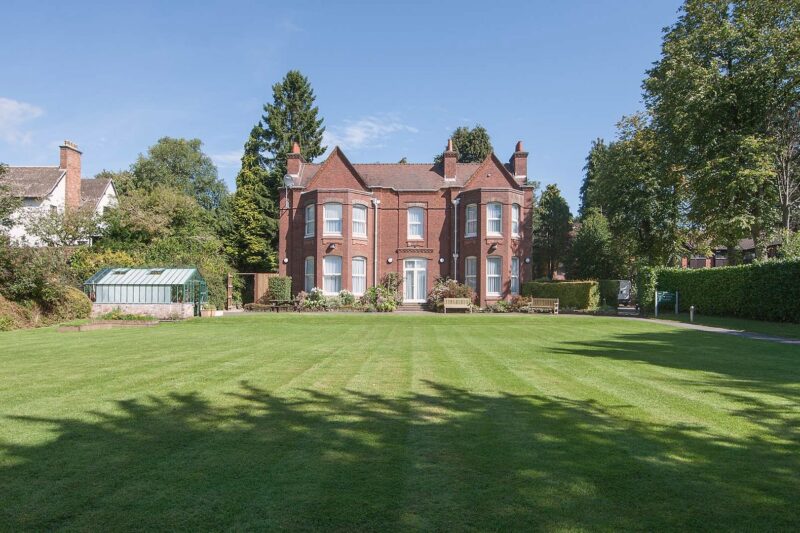 Grounds of Priory Hospital Woodbourne in Birmingham