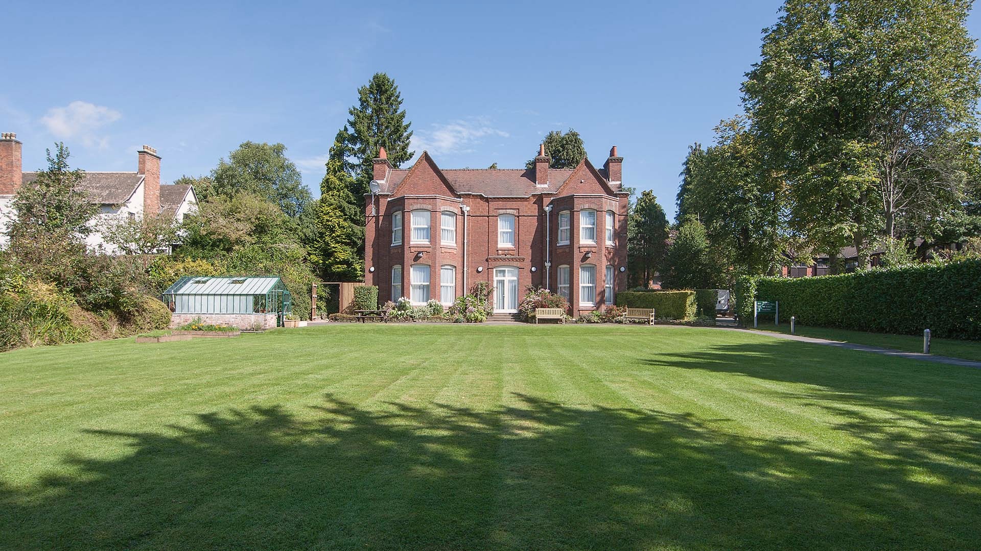 Grounds of Priory Hospital Woodbourne in Birmingham