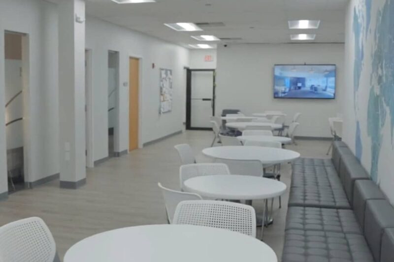 Open common area at Rockland Recovery Treatment Center in Braintree, Massachusetts
