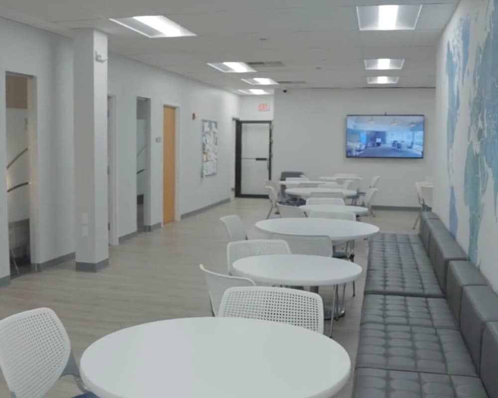 Open common area at Rockland Recovery Treatment Center in Braintree, Massachusetts