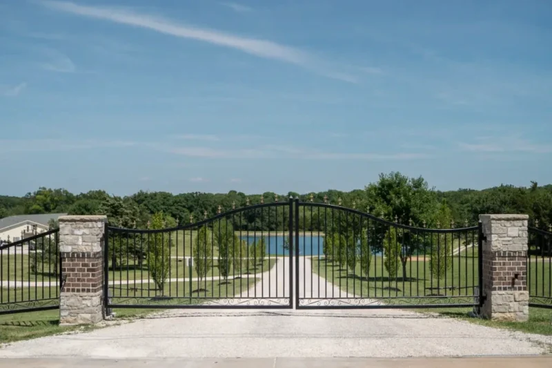 Front gates at Sana Lake Recovery's Dittmer residential campus