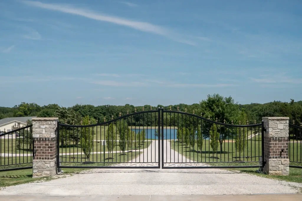 Front gates at Sana Lake Recovery's Dittmer residential campus