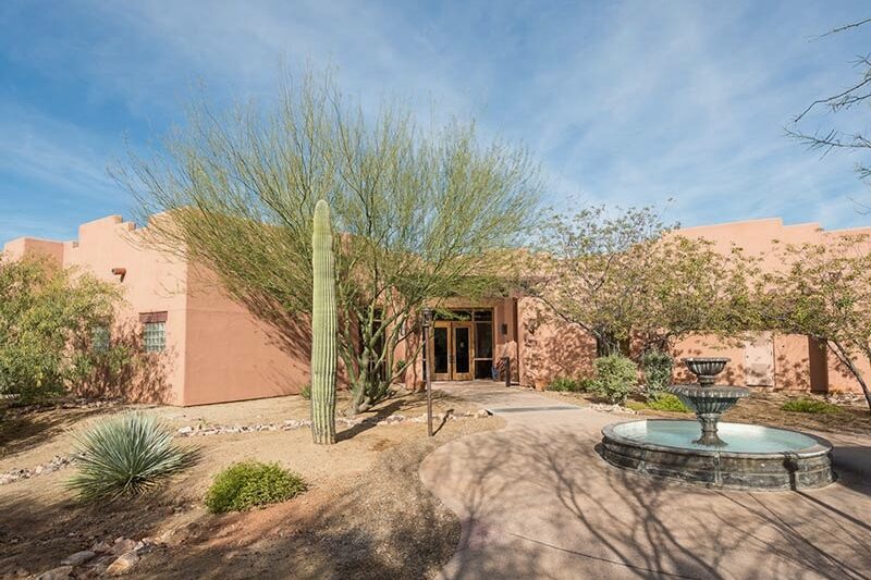 Residence lodge exterior at Sierra Tucson in Arizona