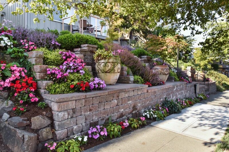 Garden at supportive housing used by The Center A Place of HOPE in Edmonds