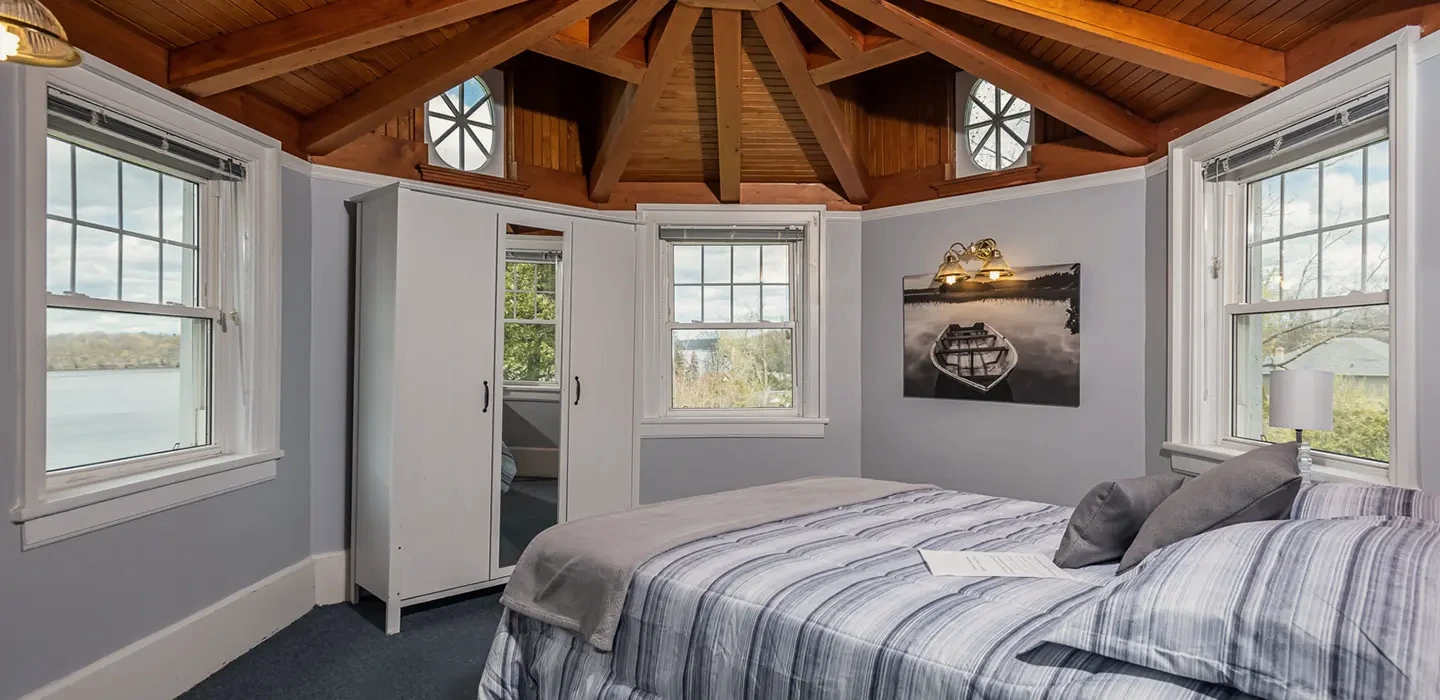 Guest room at Victoria Wellness residential mental health retreat