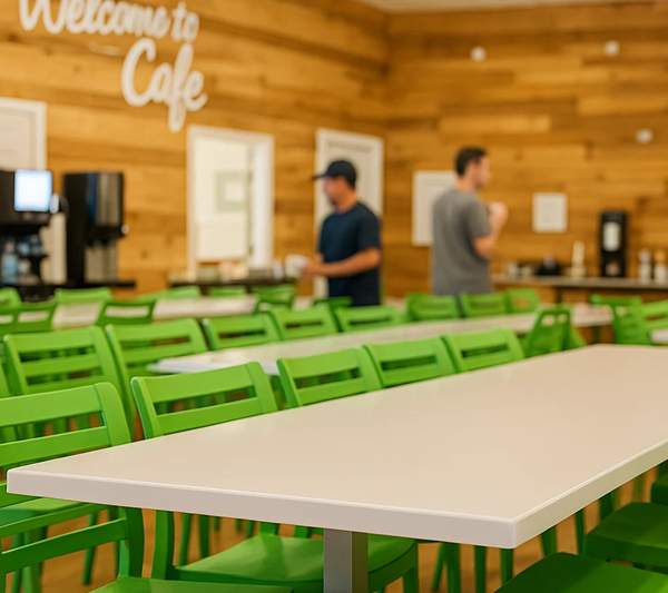 Dining area in a We Level Up Florida detox center