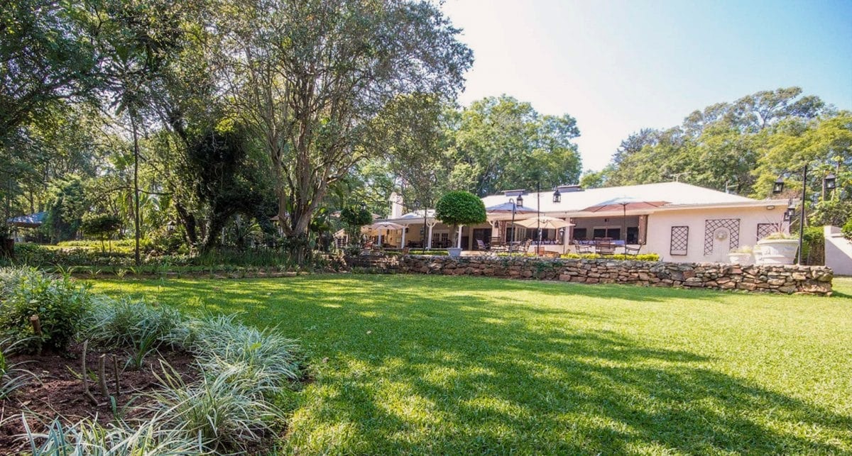 Landscaped garden at White River Manor in South Africa