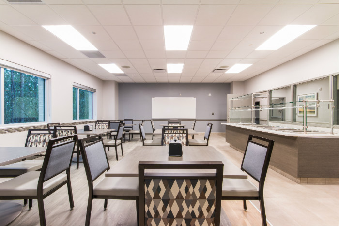 Cafeteria at Wilmington Treatment Center in North Carolina