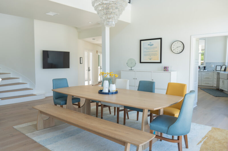 Dining room at Lightfully Escondido Adult Residential Treatment Center in California