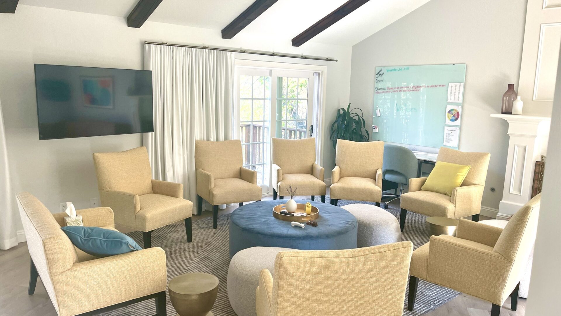 Group room at Lightfully Thousand Oaks Residential Treatment Center in California
